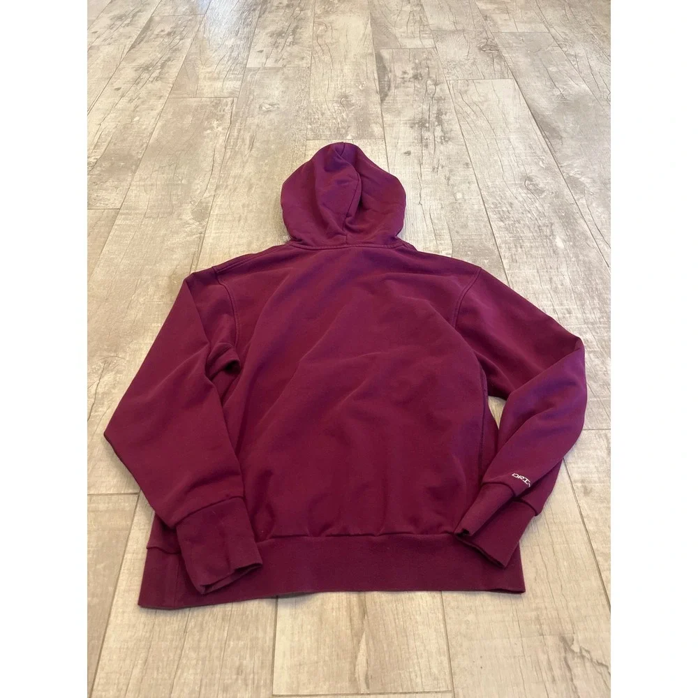 Nike Standard Issue Dri-FIT Hoodie Womens Med Plum Purple Zipper Pocket Pullover